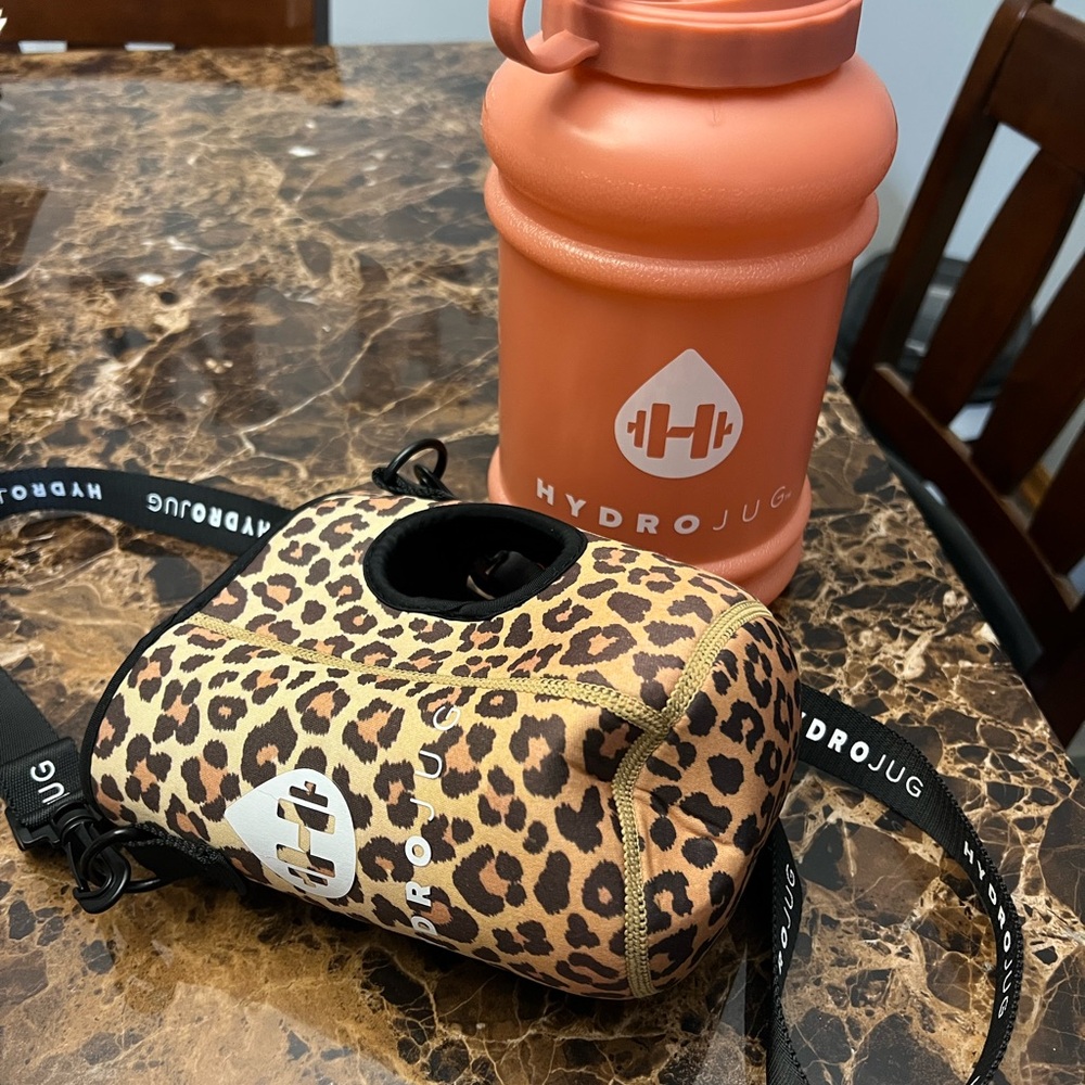 HydroJug with Leopard Sleeve